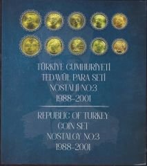 1988-2001 Yılı Özel Tedavül Madeni Para Seti Çil