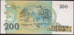 Brezilya 200 Cruzeiros 1990 Ççt Çilaltı ( Kat yok lekeler var )