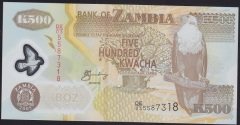 ZAMBİA 500 KWACHA 2005 ÇİL POLYMER