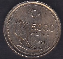 1996 YILI 5000 LİRA ÇİLALTI
