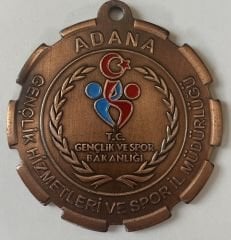Adana Gençlik Spor Müdürlüğü Madalya 65 mm