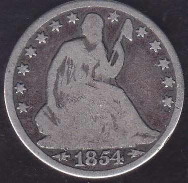 Amerika Yarım Dolar 1854 O - Gümüş 12.44 gram