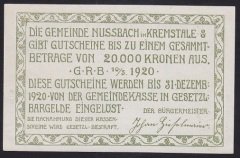 AVUSTURYA 50 HELLER NOTGELD 1920 ÇİL