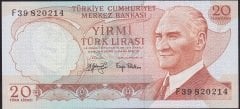 6.EMİSYON 3.TERTİP 20 LİRA F39 820214 ÇİLALTI ÇİL