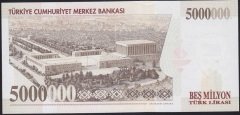 7.EMİSYON 5 000 000 LİRA M02 665959 ÇİL eski para mezat