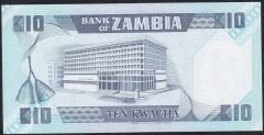 Zambia 10 Kwacha 1980 - 1988 Çilaltı Çil Pick 26e