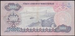 6.Emisyon 1.Tertip 1000 Lira C40 037289 Çok Temiz