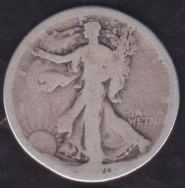 Amerika Yarım Dolar 1920 Gümüş ( 12.5 gram ) Tarihte siliklik var