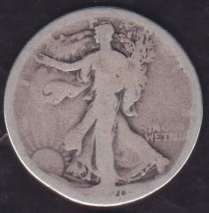 Amerika Yarım Dolar 1920 Gümüş ( 12.5 gram ) Tarihte siliklik var