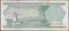 6.Emisyon 2.Tertip 10 Lira L49 218405 Çok Temiz+