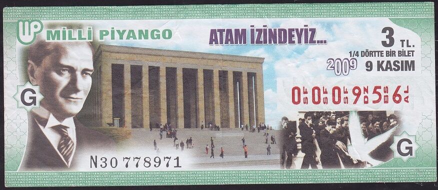 2009 9 Kasım Çeyrek Bilet - G Serisi