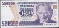 7.Emisyon 1.Tertip 500000 Lira A87 044525 Çilaltı