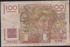 Fransa 100 Frank 1949 Çok Temiz