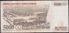 7.Emisyon 5 000 000 Lira E83 650979 Çok Temiz