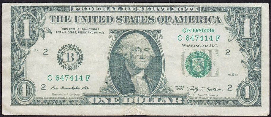 Amerika 1 Dolar Geçersiz Fantazi Para