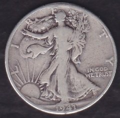 Amerika Yarım Dolar 1941 Gümüş ( 12.5 gram )