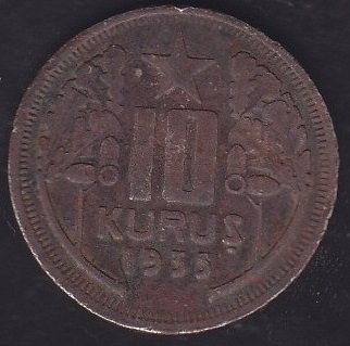 1935 YILI 10 KURUŞ HALİYLE