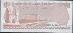 6.EMİSYON 3.TERTİP 20 LİRA F30 477253 ÇOK TEMİZ +