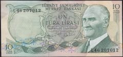 6.Emisyon 2.Tertip 10 Lira L46 207012 Çilaltı