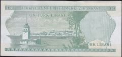 6.Emisyon 2.Tertip 10 Lira L46 207012 Çilaltı