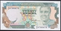 Zambia 20 Kwacha 1989 Çil Pick 32b