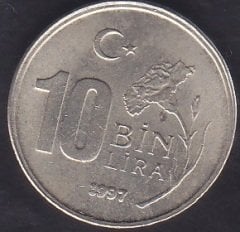 1997 YILI 10 BİN LİRA ÇİLALTI ÇİL(KALIN BASKI)
