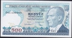 7.EMİSYON 2.TERTİP 500 LİRA D61 136880 ÇİL