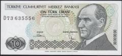 7.Emisyon 2.Tertip 10 Lira D73 635556 Çil