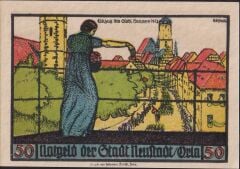 Almanya 50 Pfennig Notgeld 1921 Çil
