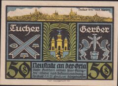 Almanya 50 Pfennig Notgeld 1921 Çil