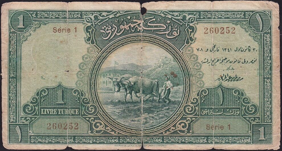1.Emisyon 1 Lira Seri 1 260252 Haliyle