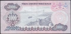 6.Emisyon 1.Tertip 1000 Lira C13 432113 Çok Temiz+