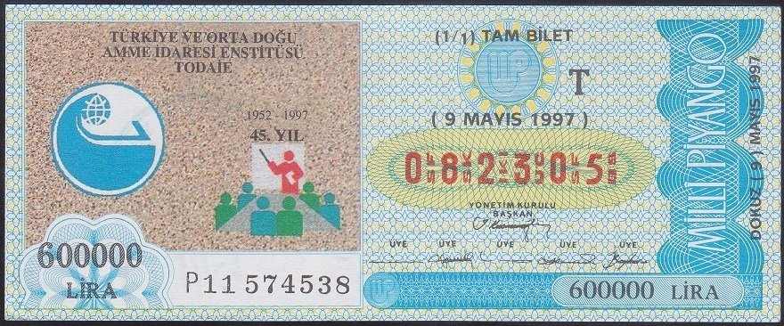 1997 9 MAYIS TAM BİLET - T SERİSİ