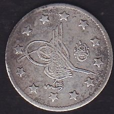 1293 / 24 Abdulhamid 2 Kuruş Gümüş