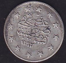 1293 / 24 Abdulhamid 2 Kuruş Gümüş