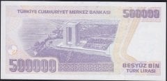 7.Emisyon 4.Tertip 500.000 Lira J24 890868 Çil