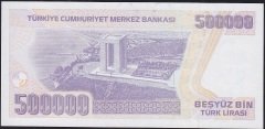7.Emisyon 4.Tertip 500.000 Lira J24 890868 Çil