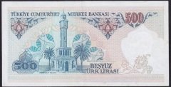 7.EMİSYON 2.TERTİP 500 LİRA D70 019818 ÇÇT