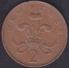 İNGİLTERE 2 PENCE 1971