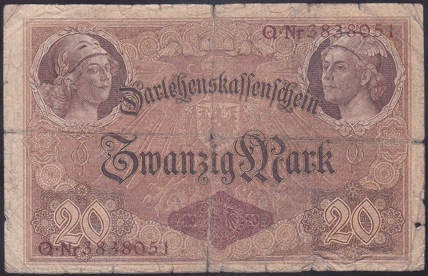 ALMANYA 20 MARK 1914 HALİYLE
