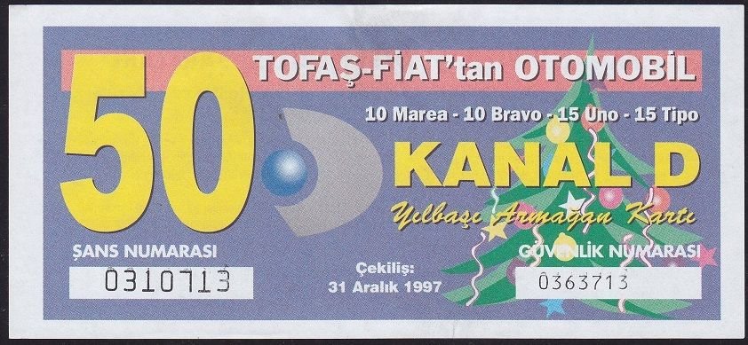 Kanal D Yılbaşı Piyangosu 1997