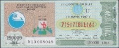 1997 9 MAYIS ÇEYREK BİLET - U SERİSİ