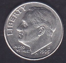 Amerika 1 Dime 1995 D