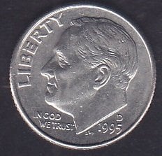 Amerika 1 Dime 1995 D