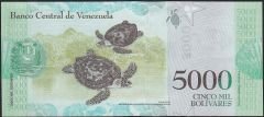 Venezuela 5000 Bolivares 2017 Çil Pick 97c