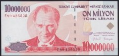 7.EMİSYON 10 000 000 LİRA E89 425525 ÇİL