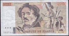 Fransa 100 Frank 1989 Çok Temiz+