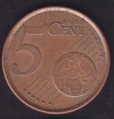 Avrupa 5 Euro Cent 2000 İspanya