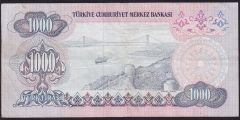 6.Emisyon 1.Tertip 1000 Lira C08 430333 Çok Temiz+