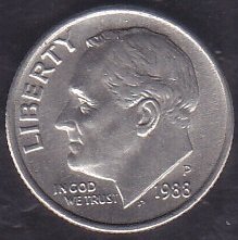 Amerika 1 Dime 1988 P